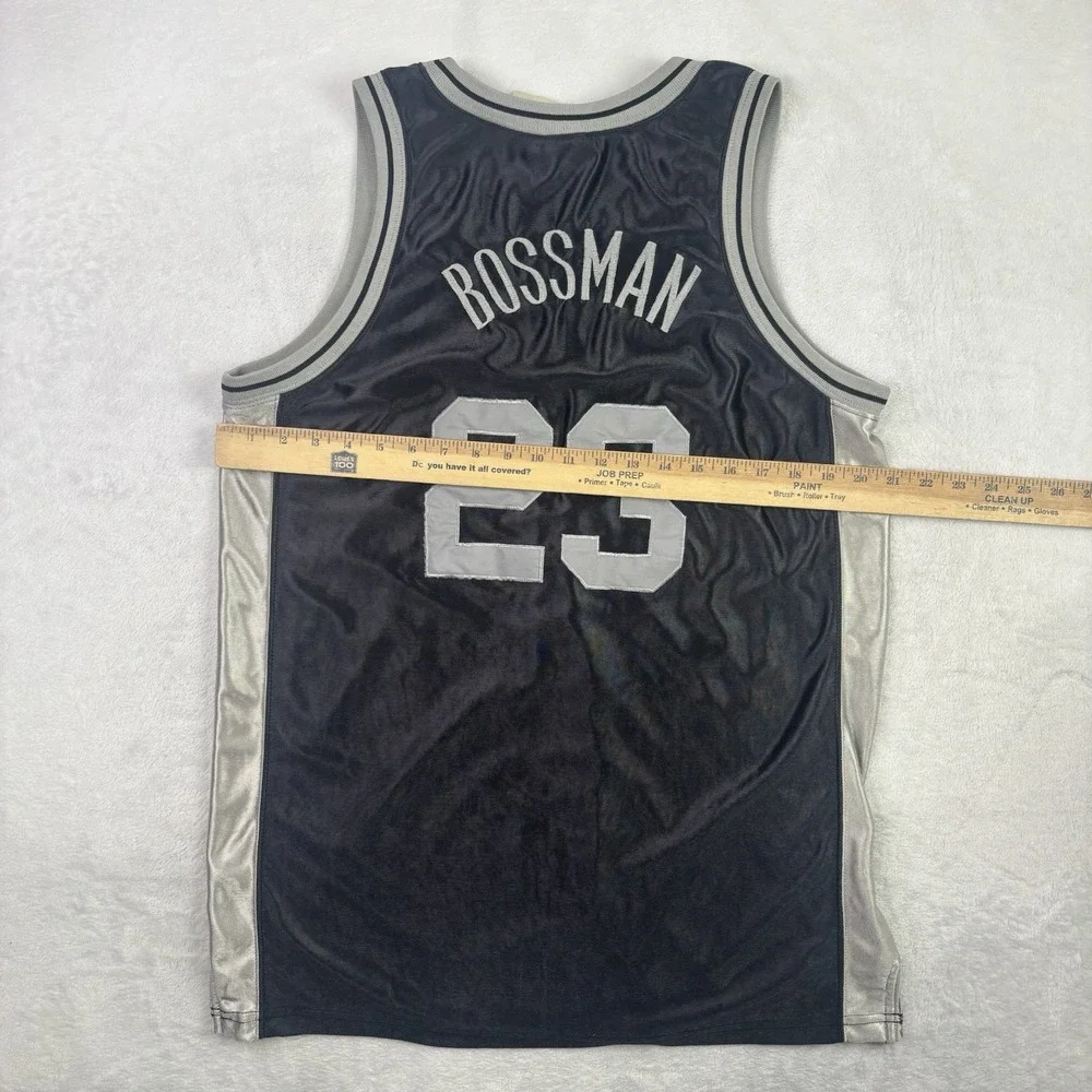 VTG Nike Georgetown Hoyas Bossman Black Jersey Men's Medium Distressed